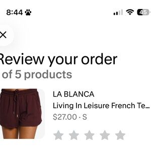La Blanca Deep Burgundy Leisure Shorts